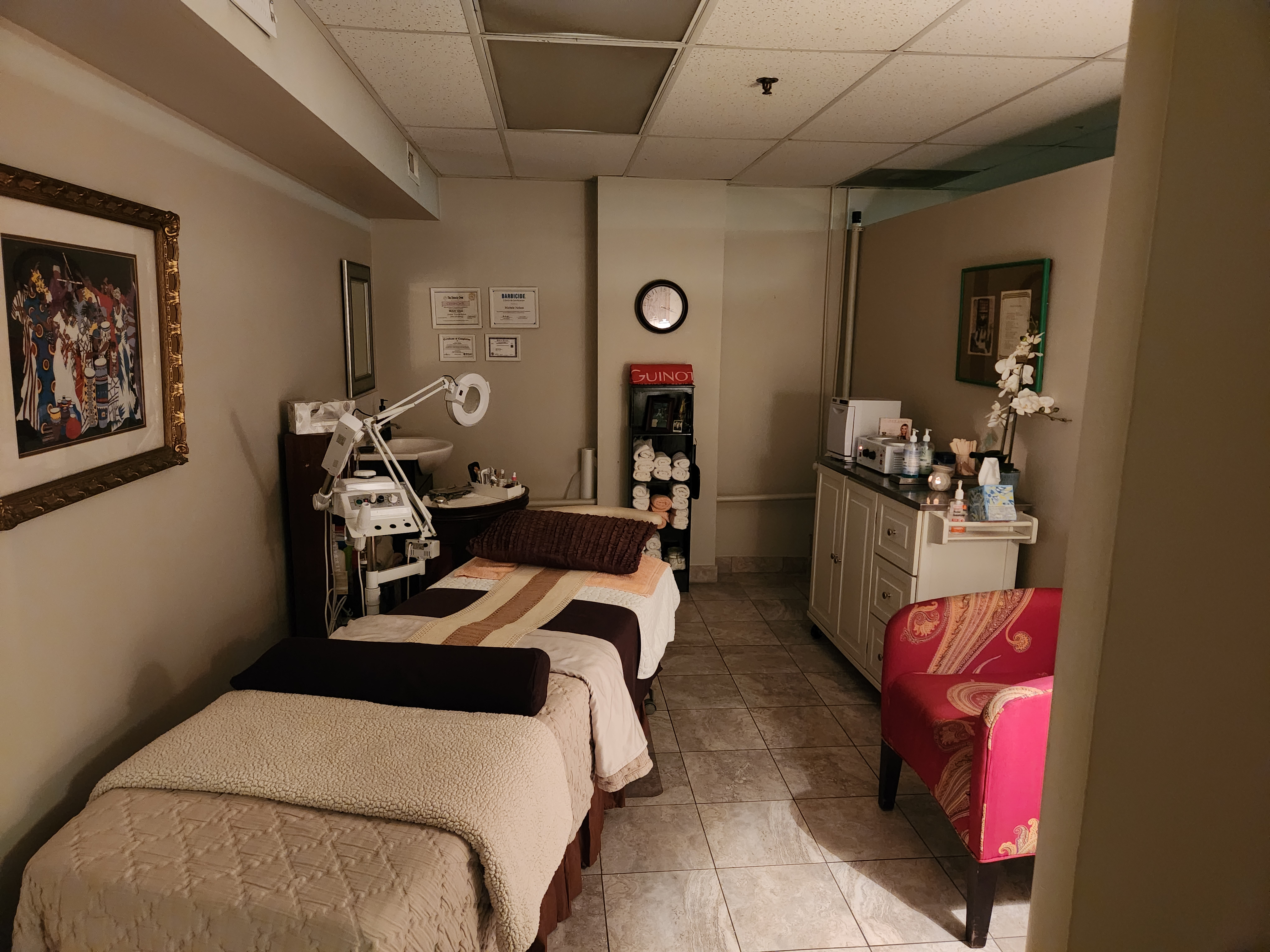 Treatment room at Bettye O Day Spa Hyde Park Chicago